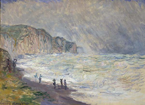 Heavy Sea at Pourville - Click Image to Close