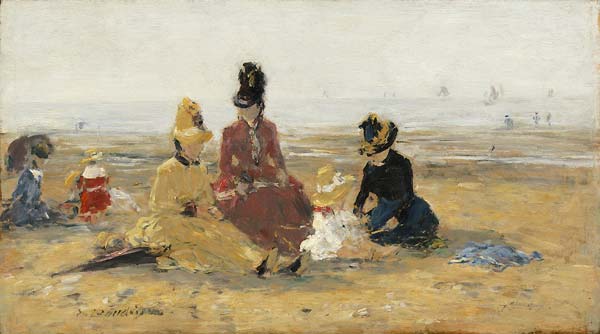 On the Beach, Trouville - Click Image to Close