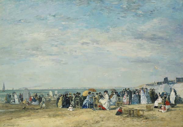 Beach of Trouville - Click Image to Close