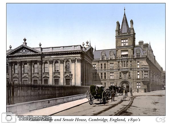 Caius College and Senate House, Cambridge, England - Click Image to Close