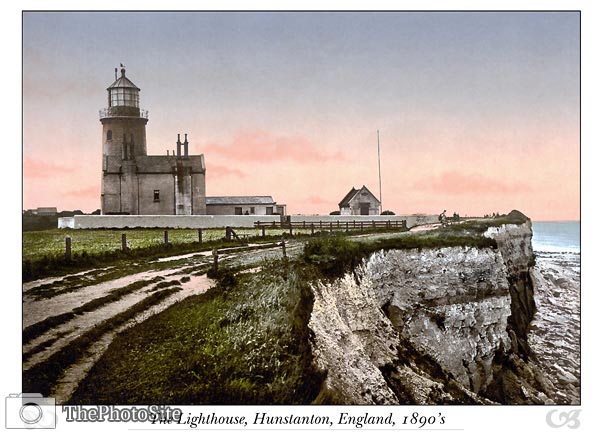 Hunstanton Lighthouse, England - Click Image to Close