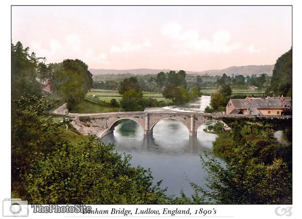 Dinham Bridge, Ludlow, England - Click Image to Close