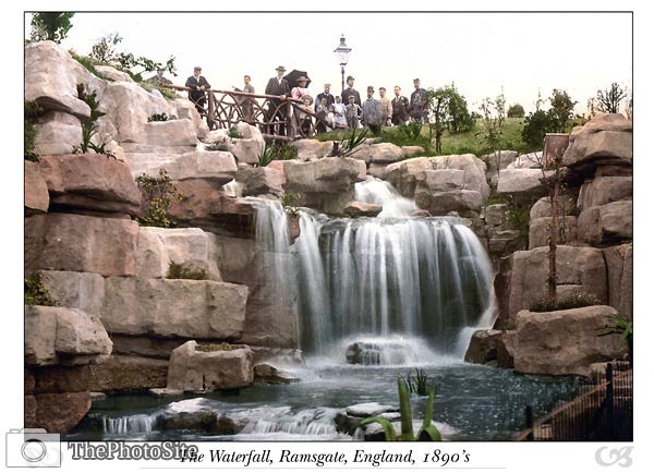 The waterfall, Ramsgate, England - Click Image to Close