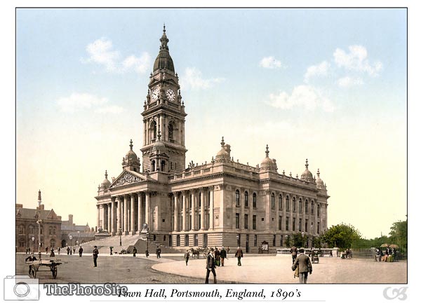 Portsmouth Town Hall, England - Click Image to Close