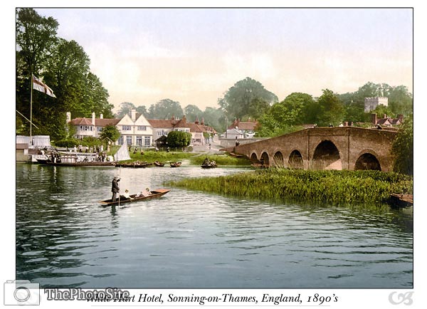 White Hart Hotel, Sonning-on-Thames, England - Click Image to Close