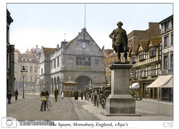 The Square, Shrewsbury, England - Click Image to Close