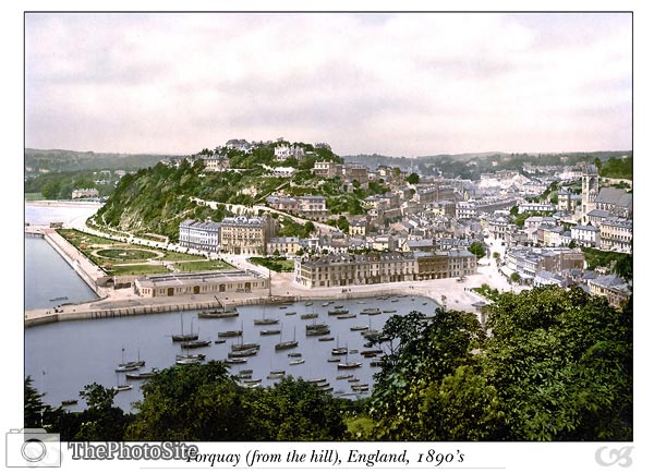 Torquay (from the hill), England - Click Image to Close
