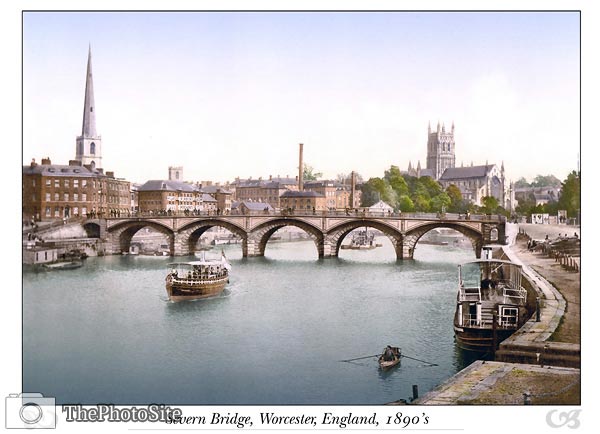 Severn Bridge, Worcester, England - Click Image to Close
