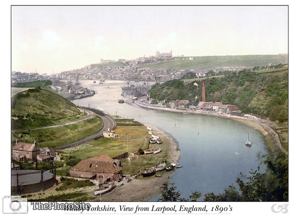 Whitby, view from Larpool, Yorkshire, England - Click Image to Close