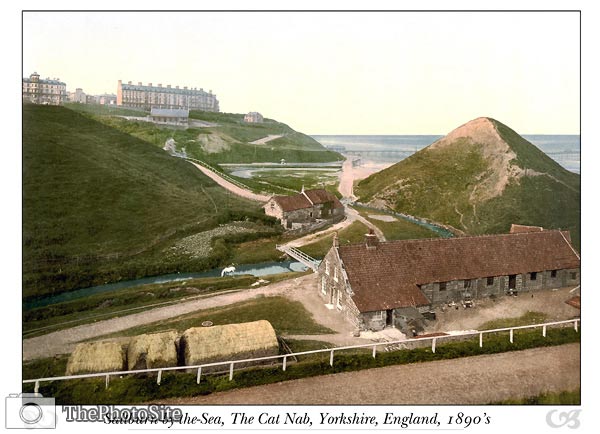 Saltburn-by-the-Sea, the Cat Nab, Yorkshire, England - Click Image to Close
