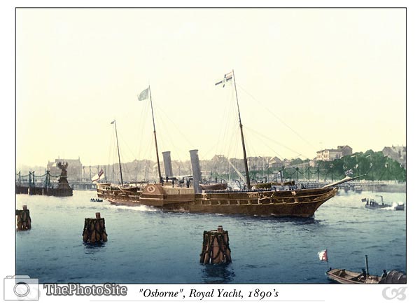 "Osborne", royal yacht, 1890's - Click Image to Close