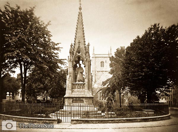 Bishop Hooper Monument, Gloucester. Photographed between 1865-18 - Click Image to Close