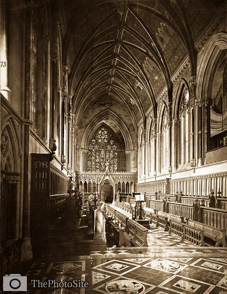 St. John's College Chapel, Cambridge, antique print - Click Image to Close