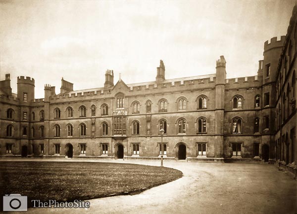 Trinity College, New Court, Cambridge Victorian Britain, old pho - Click Image to Close