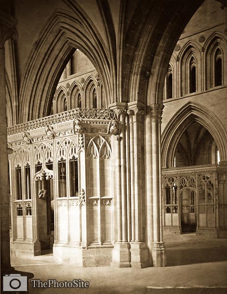 Chantry, Wells Cathedral old Victorian photograph - Click Image to Close