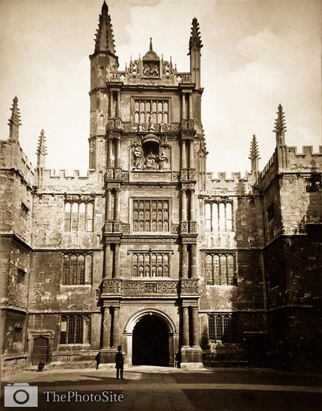 Brasenose College, Entrance, Oxford Victorian Britain - Click Image to Close
