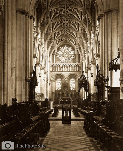 Christ Church College, Cathedral Oxford antique photograph - Click Image to Close