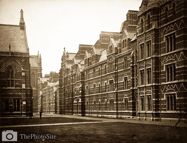 Keble College, Pusey Quad, Oxford old victorian photo - Click Image to Close