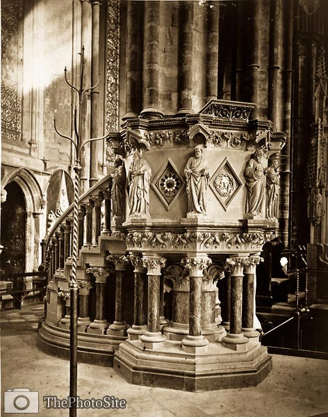 Pulpit, Westminster Abbey - Click Image to Close