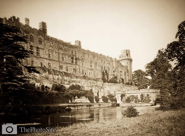 Warwick Castle antique photograph - Click Image to Close