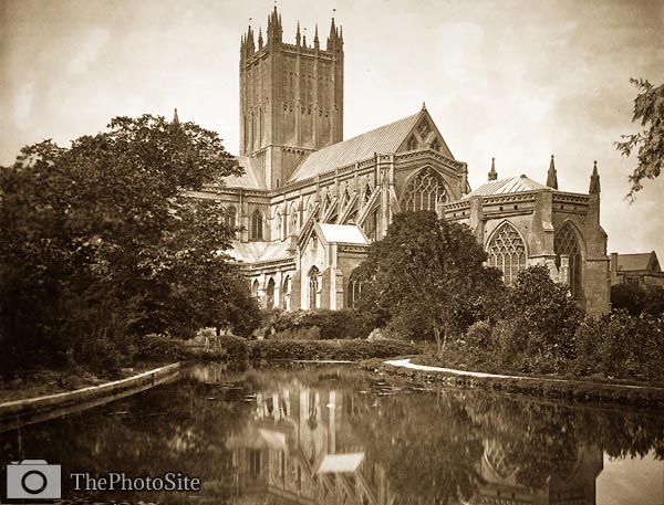 Wells Cathedral victorian era - Click Image to Close