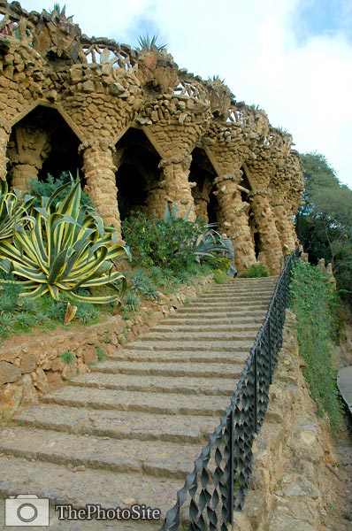 Gaudi Guell Park Walkway, Barcelona - Click Image to Close