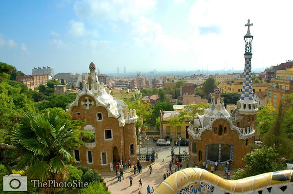Guell Park, Gaudi houses, Barcelona - Click Image to Close