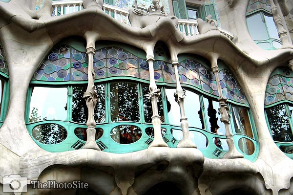 Casa Mila interior, Antoni Gaudi designed building. Barcelona - Click Image to Close