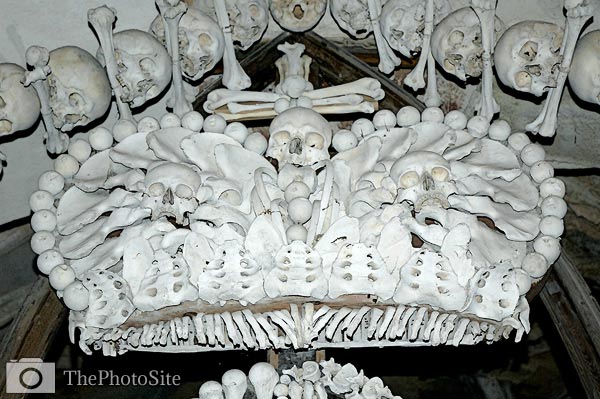 Bone Crown, The Church of Bones, Kostnice Ossuary - Click Image to Close