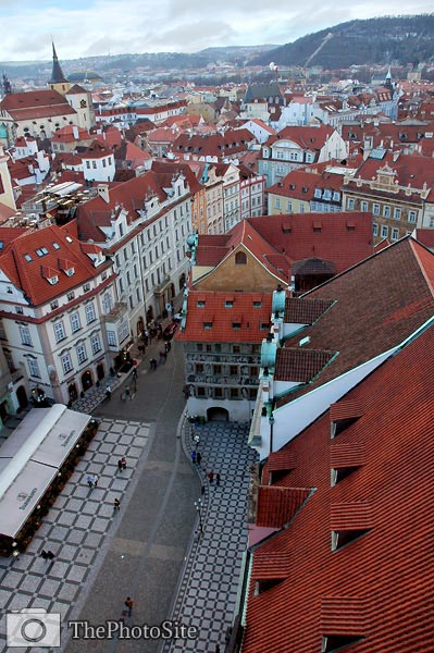Kafka and Prague roofs - Click Image to Close