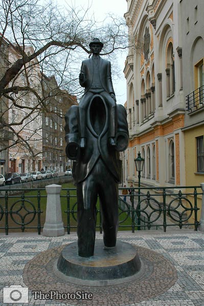 Kafka statue, Prague - Click Image to Close