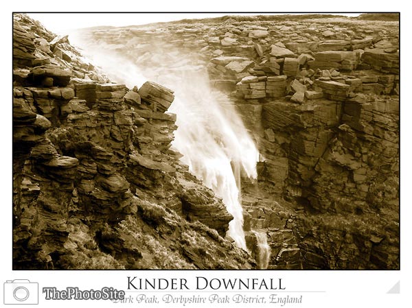 Kinder Downfall, Kinder Scout Waterfall - Click Image to Close