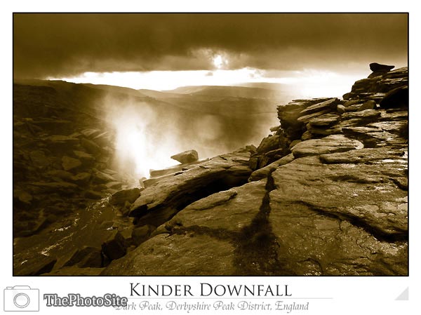 Kinder Downfall, Kinder Scout Waterfall - Click Image to Close