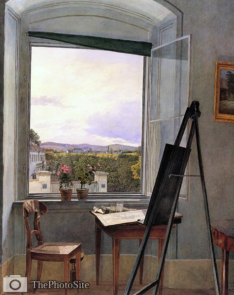 View from the artists studio by Jakob Alt - Click Image to Close
