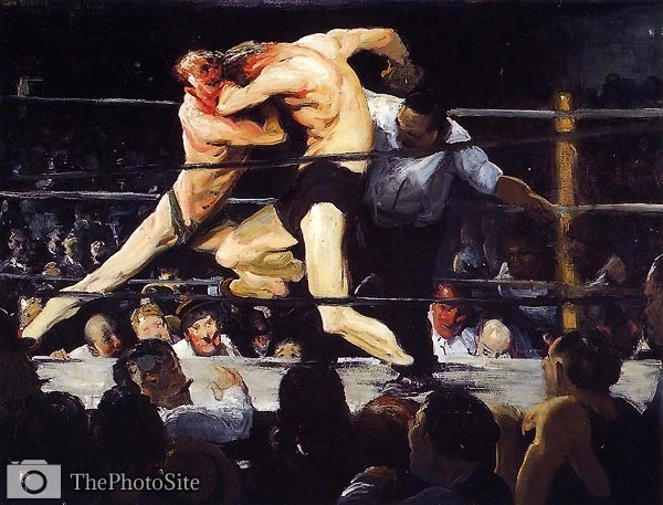 Stag Night at Sharkey's by George Bellows - Click Image to Close