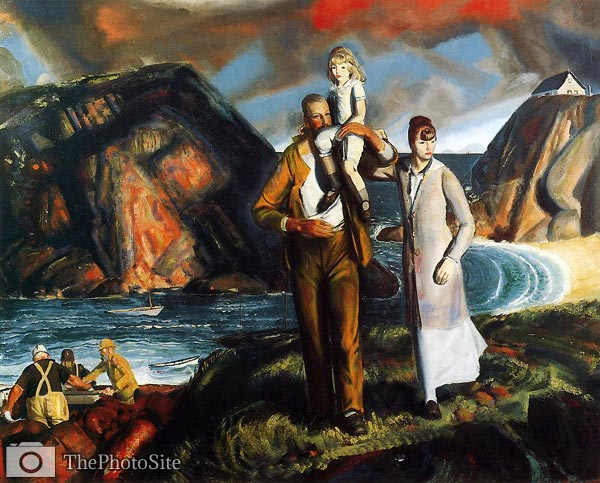 Fisherman's Family George Bellows - Click Image to Close