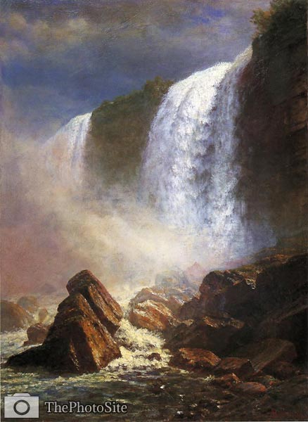 Falls of Niagara from Below Albert Bierstadt - Click Image to Close