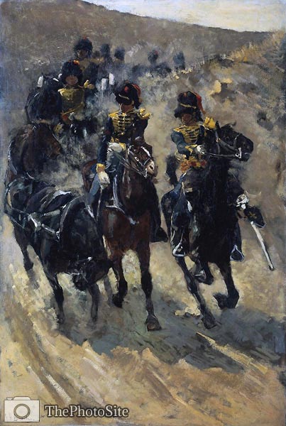 Horse Artillery by Georg Breitner - Click Image to Close