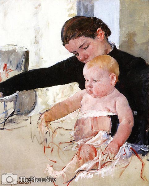 Bathing the Young Heir Mary Cassatt - Click Image to Close