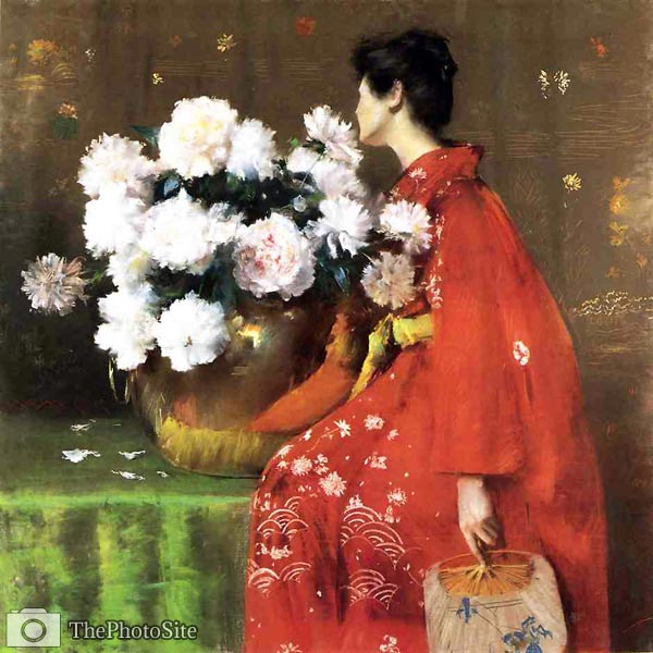 Peonies by William Chase - Click Image to Close