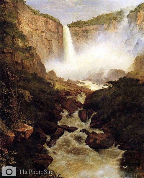 Tequendama Falls, near Bogota, New Granada Frederic Edwin Church - Click Image to Close