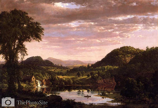 New England Landscape aka Evening after a Storm Frederic Edwin C - Click Image to Close
