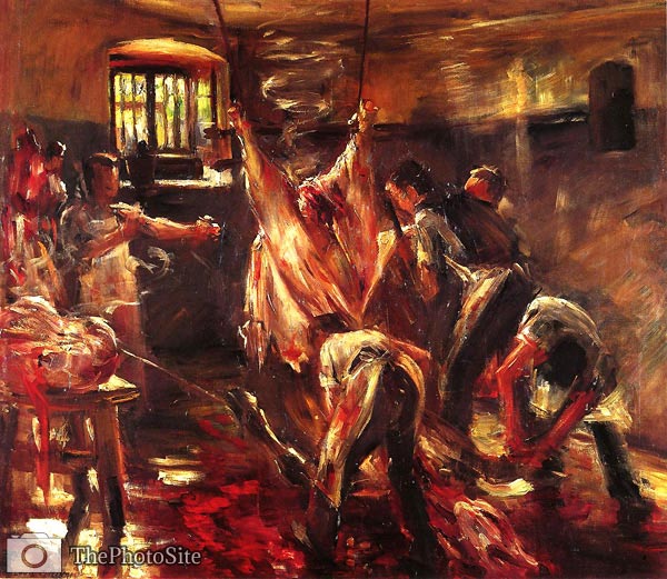 In the Slaughter House Lovis Corinth - Click Image to Close