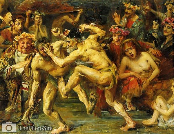 Odysseus Fighting with the Beggar Lovis Corinth - Click Image to Close