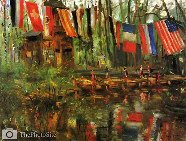 The New Pond in the Tiergarten, Berlin Lovis Corinth - Click Image to Close