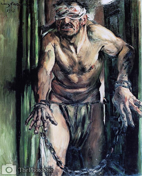 The blinded Samson Lovis Corinth - Click Image to Close