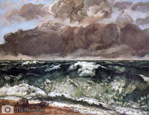 The Wave by Gustave Courbet - Click Image to Close