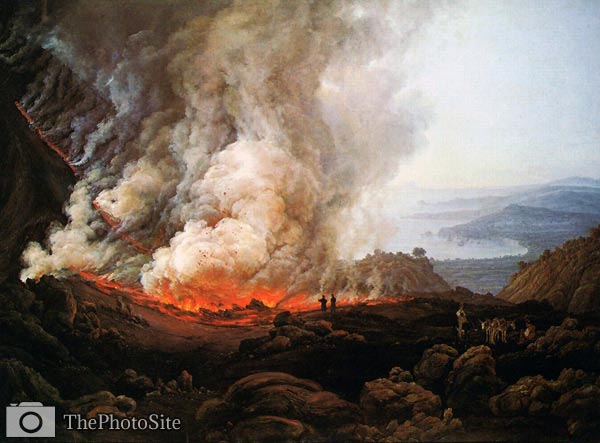Outbreak of the Vesuvius Johan Christian Dahl - Click Image to Close