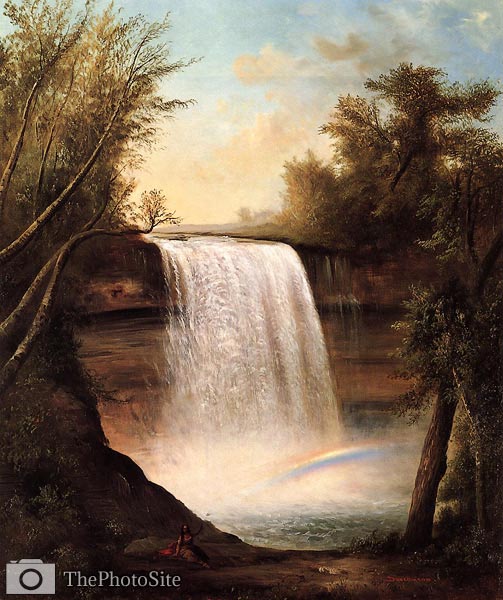 The Falls of MineHaHa Robert Scott Duncanson - Click Image to Close