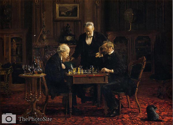 The Chess Player by Thomas Eakins - Click Image to Close
